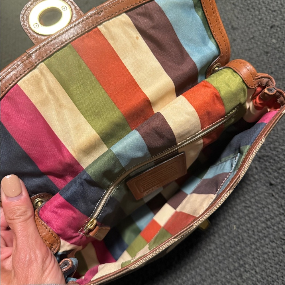 Coach Beige and Brown Crossbody Bag - Picture 4 of 4